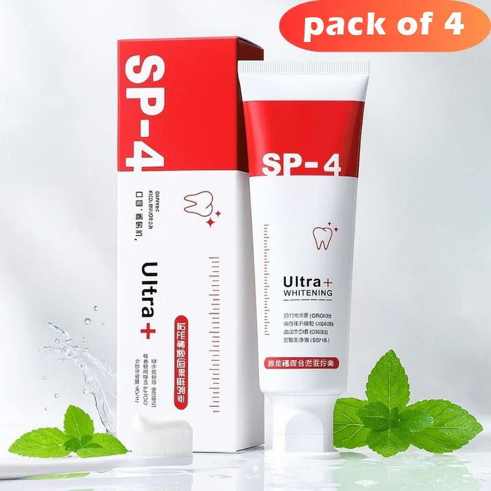 🦷 Dentiva SP-4 Ultra+ Whitening Toothpaste | Pack of 4